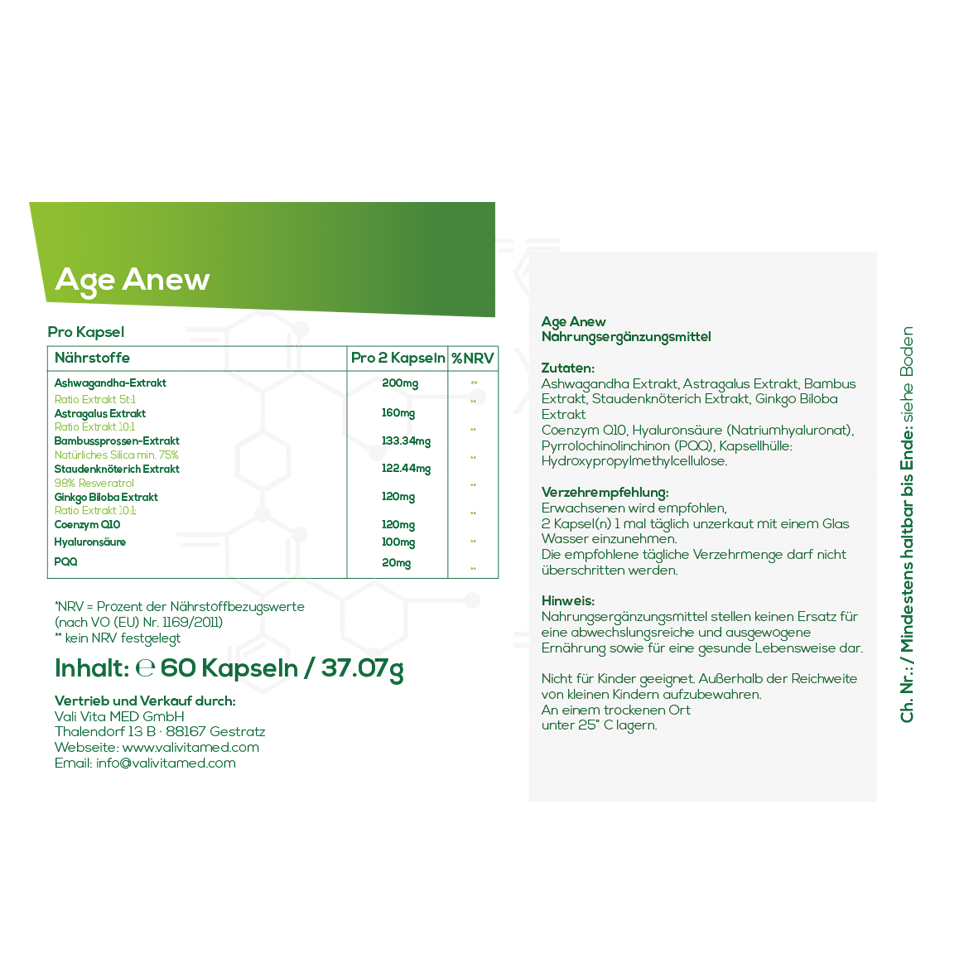 6 x Age Anew & 6 x IQ Gold (monatliche Zahlweise SP)