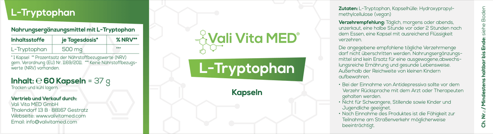 6 x Tryptophan (1/2 Numerical KK) 