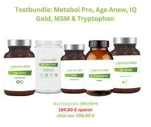 Testbundle: Age Anew, 2 x IQ Gold  & Tryptophan