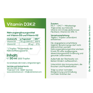 6 x Vitamin D3K2 (1/2 roční platební metoda KK)